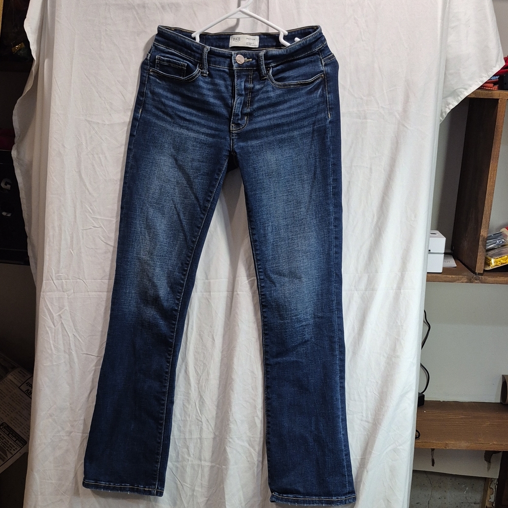 BKE Women's Classic Blue Straight Leg Jeans
